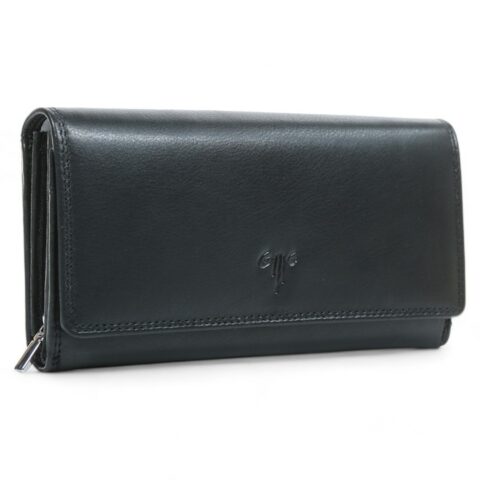 Kion Πορτοφόλι Από Γνήσιο Δέρμα Μεγάλο(1252/A Black)