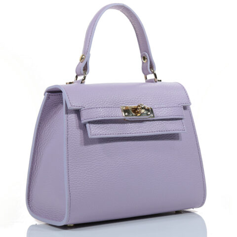 Passaggio Leather Tote Τσαντάκι Από Γνήσιο Δέρμα (Italy-Λιλά)