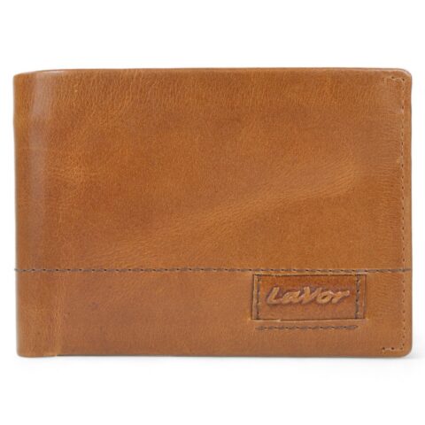 Lavor Δερμάτινο Ανδρικό Πορτοφόλι Πλάγιο (1-3801 Cognac) RFID