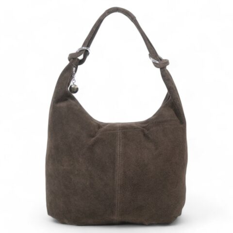 Passaggio Leather Shopping Τσάντα Ώμου Από Γνήσιο Καστόρι Δέρμα (Καφέ-Italy)