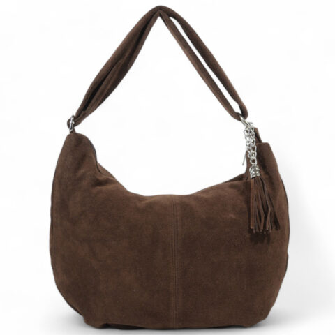 Passaggio Leather Τσάντα Ώμου/Χιαστί Από Γνήσιο Δέρμα Καστόρι Handmade In Italy (Καφέ)