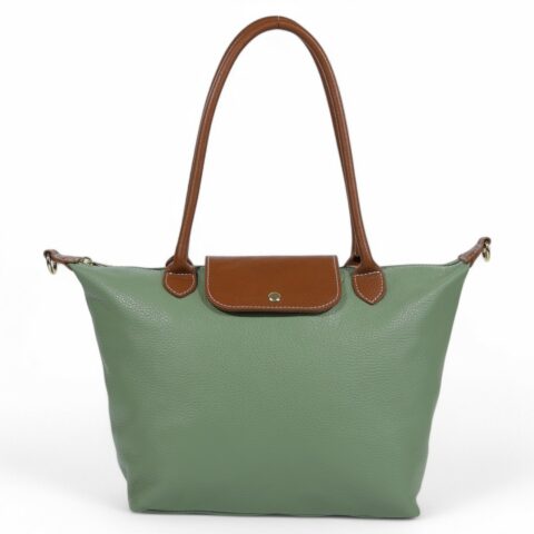 Passaggio Leather Τσάντα Ώμου - Χιαστί σε Γνήσιο Μαλακό Δέρμα (Italy-Μέντα)