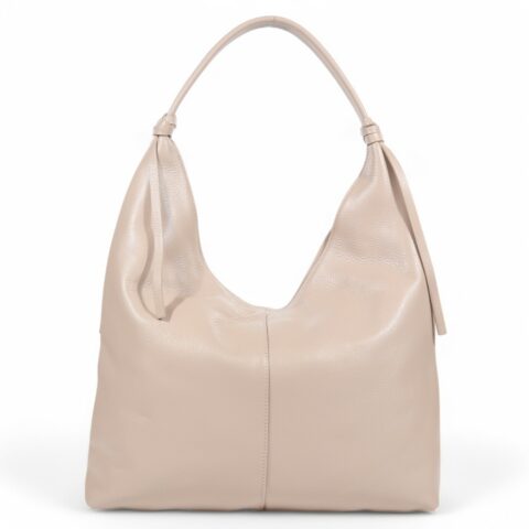 Passaggio Leather Τσάντα Ώμου Από Γνήσιο Δέρμα (Italy-Nude)