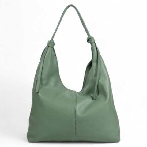Passaggio Leather Τσάντα Ώμου Από Γνήσιο Δέρμα (Italy-Μέντα)