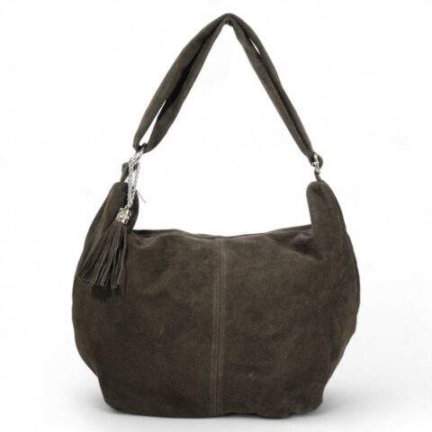Passaggio Leather Τσάντα Ώμου/Χιαστί Από Γνήσιο Δέρμα Καστόρι Handmade In Italy (dark chocolate brown)