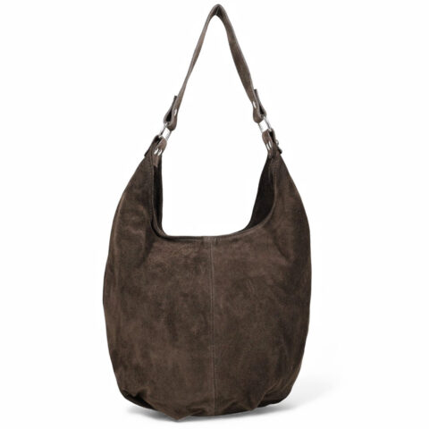 Passaggio Leather Shopping Τσάντα Ώμου Από Γνήσιο Καστόρι Δέρμα (Chocolate Brown-Italy)