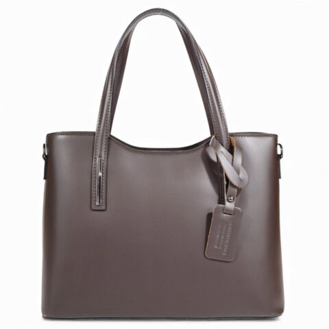 Passaggio Leather Tote Μεγάλη Τσάντα Από Γνήσιο Δέρμα (Chocolate Brown)Μεγάλη