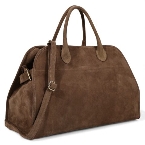 Passaggio Leather Τσάντα Χειρός-Ώμου Από Γνήσιο Δέρμα Καστόρι (Italy-Καφέ)