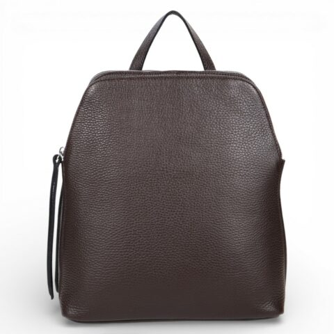 Passaggio Leather Backpack Από Γνήσιο Δέρμα (Italy-chocolate Brown)