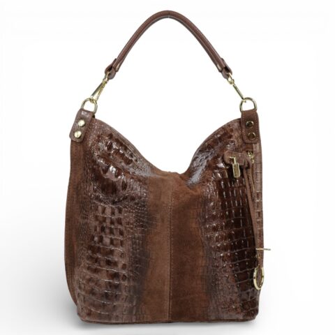Passaggio Leather Shopper Τσάντα Από Γνήσιο Δέρμα (Italy-καφέ)