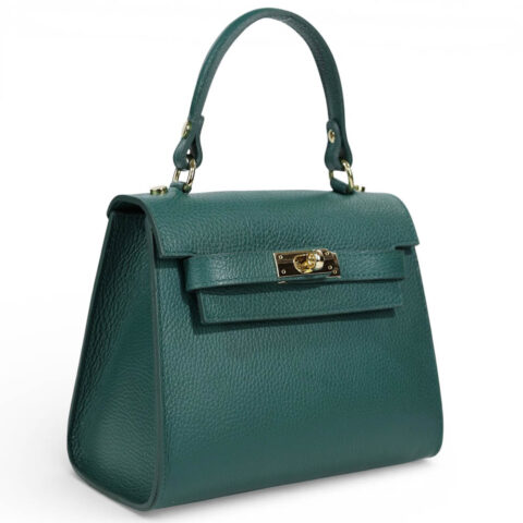 Passaggio Leather Tote Τσαντάκι Από Γνήσιο Δέρμα (Italy-Πετρόλ)
