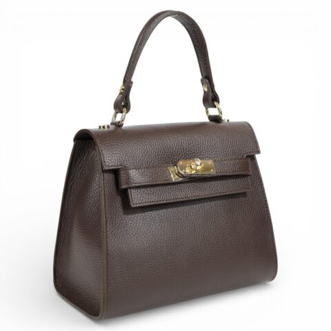 Passaggio Leather Tote Τσαντάκι Από Γνήσιο Δέρμα (Italy-Chocolate Brown)