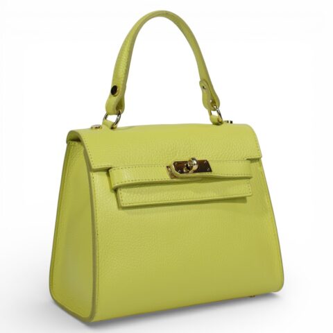Passaggio Leather Tote Τσαντάκι Από Γνήσιο Δέρμα (Italy-Yellow)