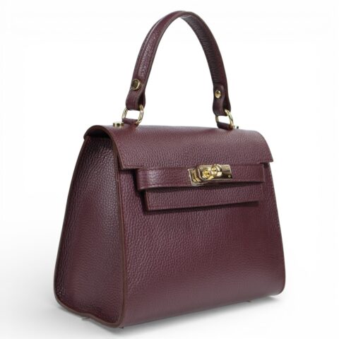 Passaggio Leather Tote Τσαντάκι Από Γνήσιο Δέρμα (Italy-Μπορντό σκούρο)